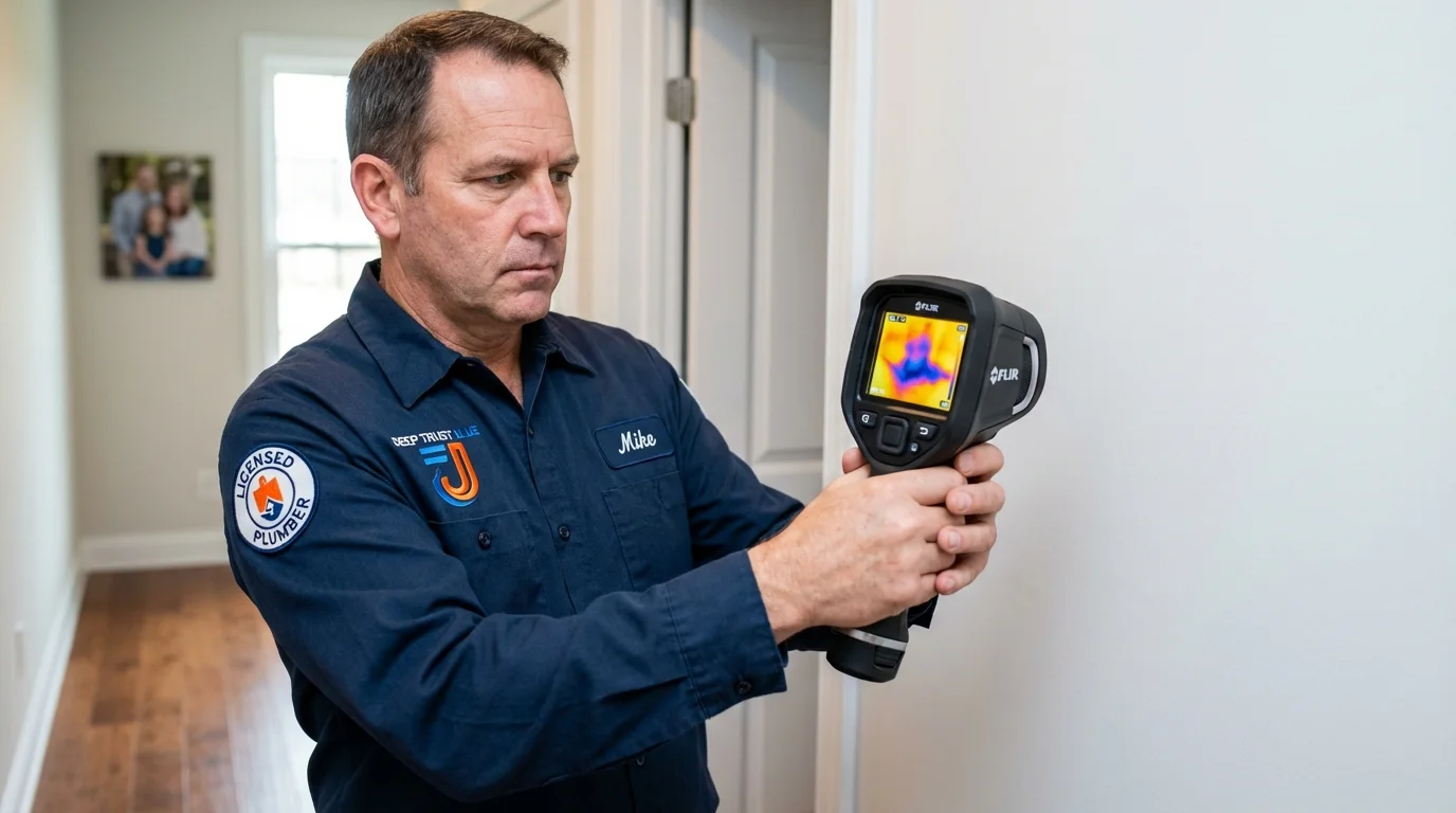 Thermal imaging leak detection by Johns Plumbing LLC in Orinda